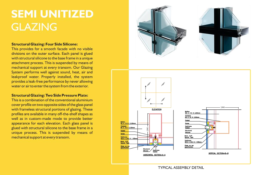 Semi Unitized Glazing